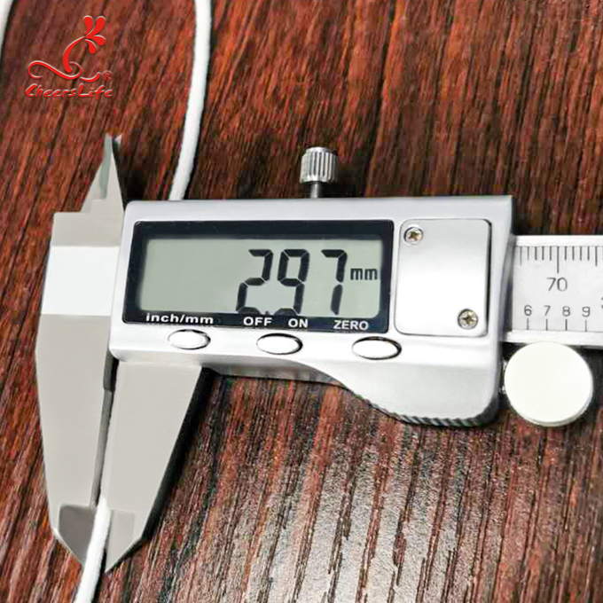 نايلون الحبل دائري الأذن مطاطا لقناع دنة 3mm الفرقة اللون الأبيض