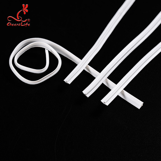 3mm شريط أنف مرنة Earloop سلك PE + يغلفن سلك Singal متين