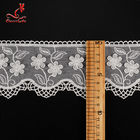 Border Materials Flower Embroidery Cotton Lace Trim For Home Textile , Bags
