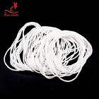 Nylon Round Elastic Earloop Cord For Mask 3mm Spandex Band White Color